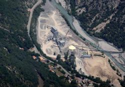 processing plant at the La Courbaisse Quarry, Nice, France