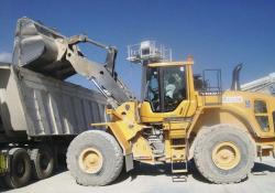 A Volvo L150G-Series wheeled loader