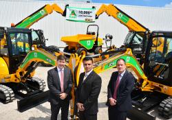 JCB Dan Thompstone,  A-Plant Asif Latief and Tom Greenshields, 