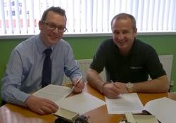 Jonathan Campbell, Sleator Plant, with Guy Wilson, Terex Trucks