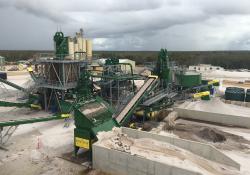 CDE Global glass sand washing plant in Bundaberg, Queensland 