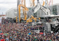 A packed bauma 2016 showground