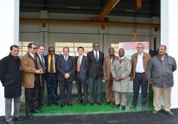 Guests at the opening of the school training centre 