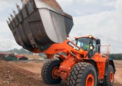 Doosan’s DL420-5 wheeled loader 