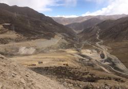 Tibet Julong Copper mine site in Qulong, China