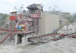 dump truck ready to offload rock 