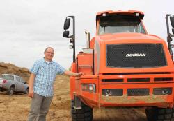 Jacek Skocelas with a Doosan DA30 ADT