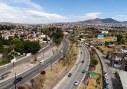 Cemex hydraulic concrete paving in Morelia, Mexico