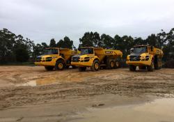 Volvo fleet at Melbourne aggregates company.jpg