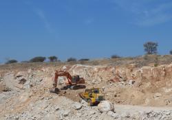 Roodepoort Crusher's granite quarry in Limpopo Province, South Africa.JPG