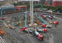 A Thomas Concrete Group work site in Gothenburg