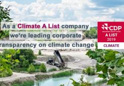 HeidelbergCement was one of 179 companies out of 8,000 that received the top A rating for its commitment to climate action