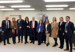 From left: Christophe Grudler, Iskra Mihaylova, Valter Flego, Pernille Weiss, Dominique Riquet, Maria da Graça Carvalho Tom Berendsen, Susana Solís Pérez, Martina Dlabajová, Angelika Niebler, Massimiliano Salini