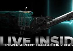 The Trakpactor models can be utilised in aggregates, recycling and mining