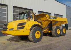 A 2012 Volvo A40F is one of 67 articulated dump trucks on sale