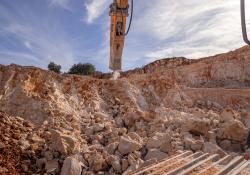 Messapica Inerti’s quarry in Ceglie Messapica in Puglia