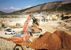 An Italian quarry in Lazio 