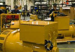 Caterpillar generator sets in production