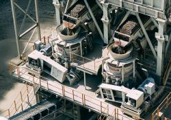 Metso Nordberg HP6 cone crushers being used for secondary crushing at Kyungboo Quarry, near Gimhae, South Korea 