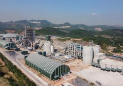 The new Tan Thang Cement plant in Nghe An province