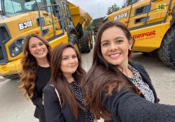  Hollie, Jade and Ruby Finnegan have set up FinniGroup plant hire