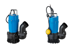 Tsurumi’s new HS3.75SL (left) and HSZ3.75SL submersible, trash pump models