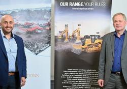  Cristian Rusu (left) of Sandvik Crushers and Screens with Liviu Neagu of BM Romania