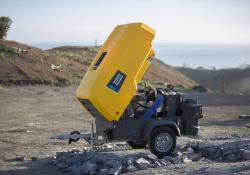 Atlas Copco’s E-Air 250 electric mobile compressor 