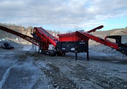 The Sandvik QA451 triple-deck Doublescreen at VWV’s at Strzegom quarry