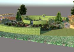 The new garden is intended to increase the wellbeing of veterans and injured military personnel