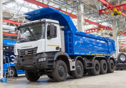 The KaMAZ-65805 is designed to transport material in medium and small quarries