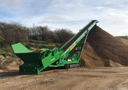 The McCloskey RF80 mobile feeder stacker