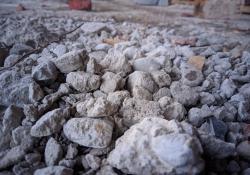 Coarse aggregates covered with cement and dust. Pic- Arvind Verma ID 144899517 Dreamstimee.com