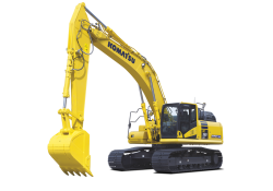 The iMC system lets operators use excavators for machine grading as well as truck loading