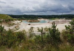 The silica sand quarry at Heerlen