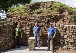 Partners on the lime kiln project at the Gradbach site