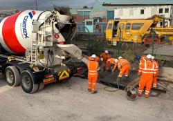 Rail improvements underway at CEMEX's Attercliffe depot