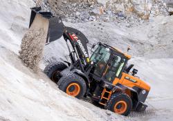 The new Doosan DL250-7 wheeled loader