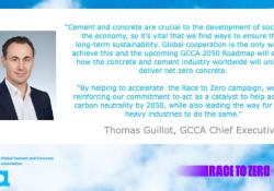 The GCCA says it is the first association representing a global essential industry to join the Race to Zero campaign as an accelerator