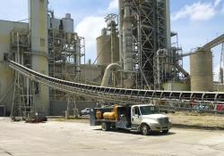 Part of Ash Grove’s Chanute plant conveyor system