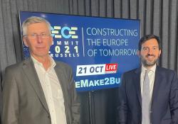 CECE president Niklas Nillroth (left) and secretary general Riccardo Viaggi at the virtual CECE Summit 2021. Image source: CECE