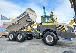 The new Rokbak RA30 articulated hauler took centre stage on Northern Ireland dealer Sleator Plant’s stand at the Balmoral Show in September