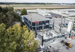 The partners say the structural works for the building in Hausleiten could be completed in around 45 hours of pure printing time. Image: Strabag/Peri