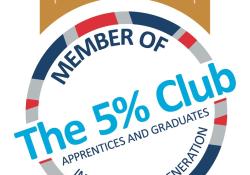  The club is committed to ensuring that 5% of its members in the UK workforce are young people on training schemes