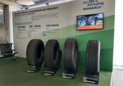 Marangoni retread products at its factory in Rovereto