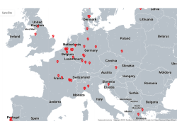 CEMBUREAU says the map demonstrates the European cement sector’s commitment to low-carbon technologies