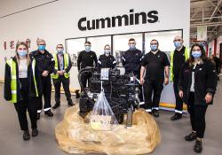 Cummins has set a production milestone at its plant in Darlington in the UK 