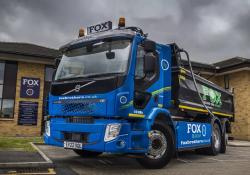 Fox Group has deployed two Volvo FE Electric 6x2 rigid electric tipper trucks into its fleet