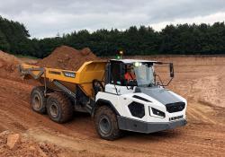 Liebherr’s new TA 230 Litronic articulated dump truck (ADT) was showcased during a recent Demo Days event held at Mansfield Sand’s Two Oaks Quarry