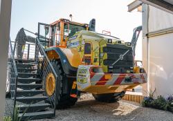 The Volvo L220H was displayed on the SMT GB stand at Hillhead